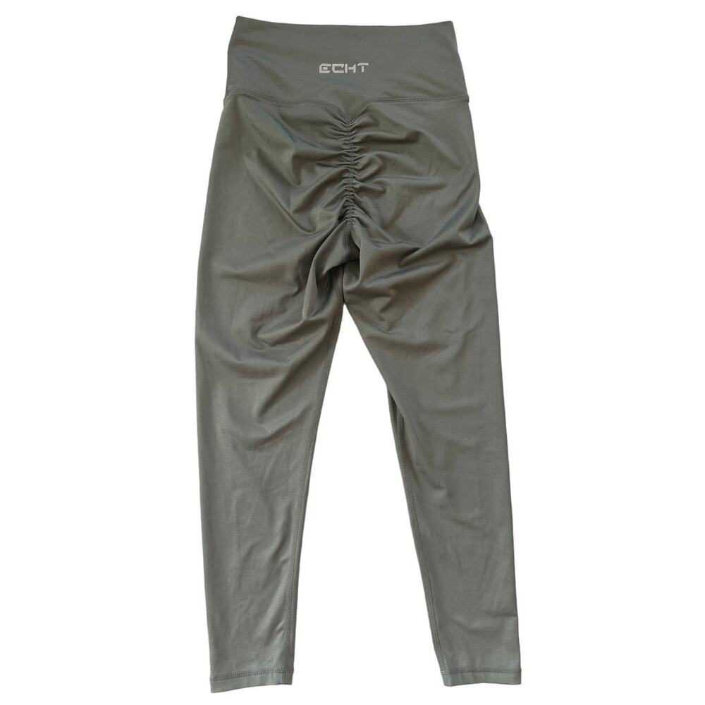 ECHT Green/Gray Scrunch Leggings, CrossFit/Fitness/Yoga/Lifting, Women's SMALL